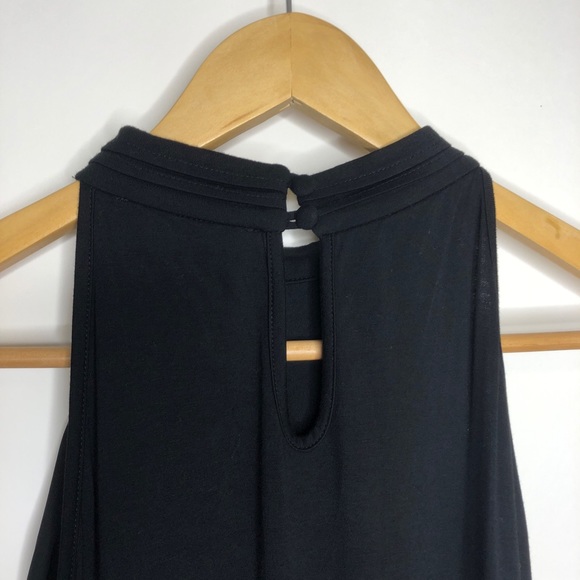 Cable and Gauge Sleeveless Mock Turtleneck Black - Picture 7 of 8